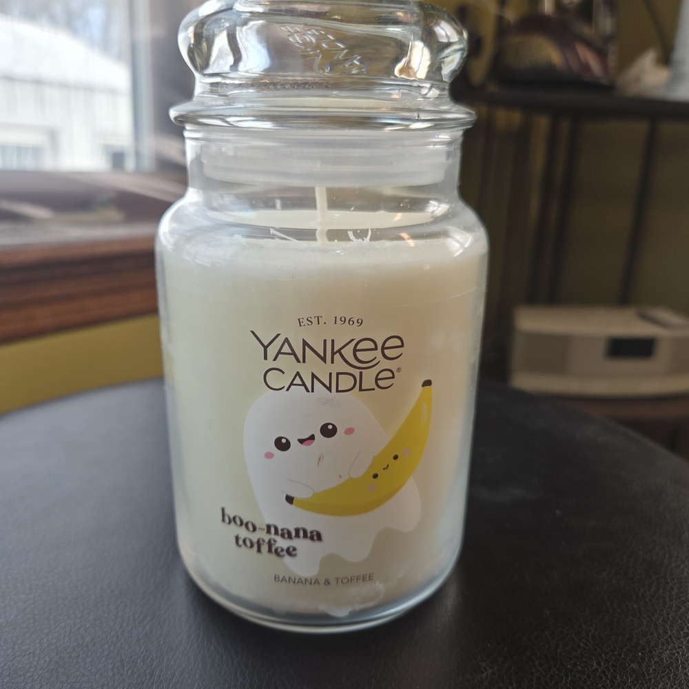 Yankee Candle Boo-Nana Toffee White Large Jar